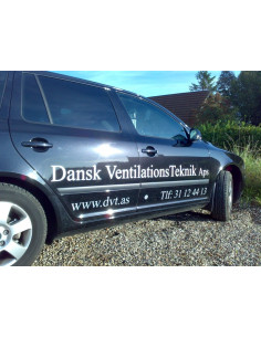 Streamer med din tekst til bil eller vinduet som reklame