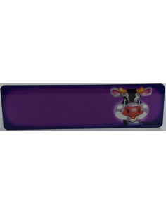 Navneplade-Design, her kan du designe et navneskilt til barnevogn eller et dørskilt med ko.