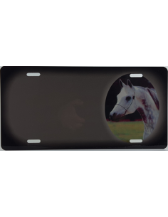 Skilt med Hestenavn. Få dit eget skilt med dit eget tryk. Hvid Hest