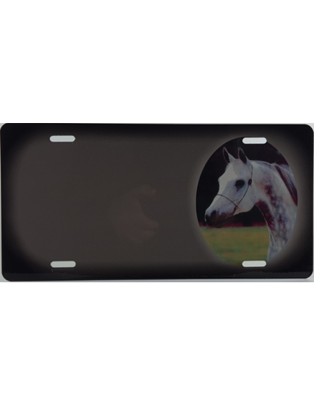 Skilt med Hestenavn. Få dit eget skilt med dit eget tryk. Hvid Hest