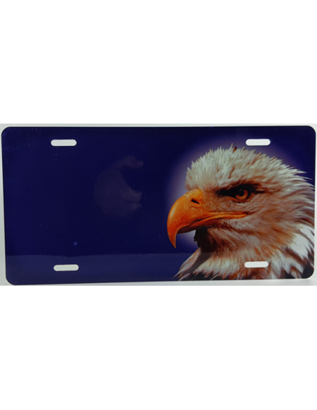 Skilt med Ørn, Gave, Navn, Navneskilt, Nummerpladder