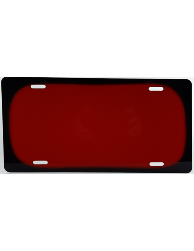 Skilt med rød baggrund - 305 x 150 mm - Folieprint
