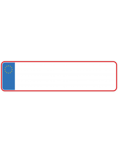 Navneskilt EU flag, til børneværelse, eller barnevogn eller som gave