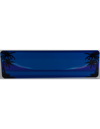 Strand med palmer - 305 x 85 mm - Folieprint
