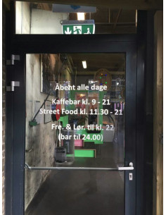 Folietekst, flere linier.