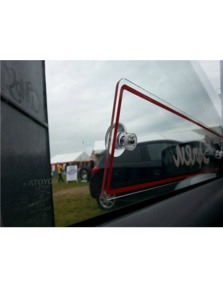 Plexiplade med sugerkopper