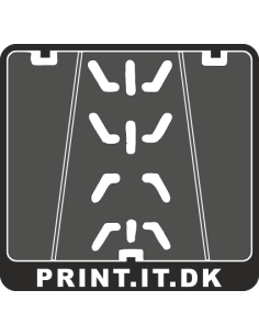 Nummerpladeramme til scooter med tekst