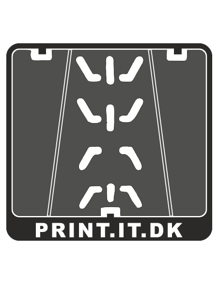 Nummerpladeramme til scooter med tekst