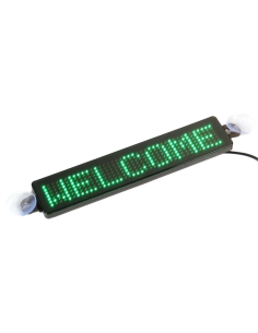 hagl Ambitiøs fiktion Lille LED skilt med variabel tekst til bil