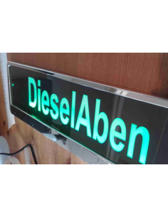 Navneskilt med led dioder 2