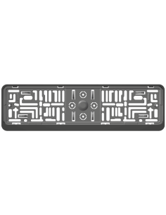 Nummerpladeholder med chrom tekst 2