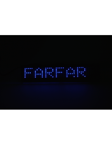 Lille LED skilt med variabel tekst til bil