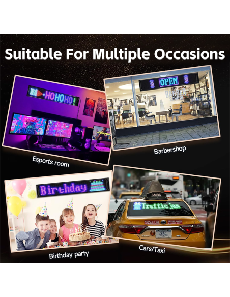 LED skilt til en billig pris, der kan bruges på gamer værelset eller stuen til en fest