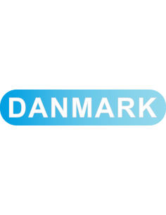 DANMARK sticker til solskærm 2