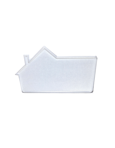 Husskilt i lakeret aluminium - 
stor