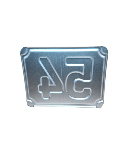 Husnummer retangulært skilt i lakeret aluminium