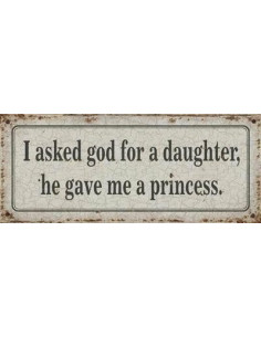 Skilte i Retrolook Sjovt, Asked for a daughter