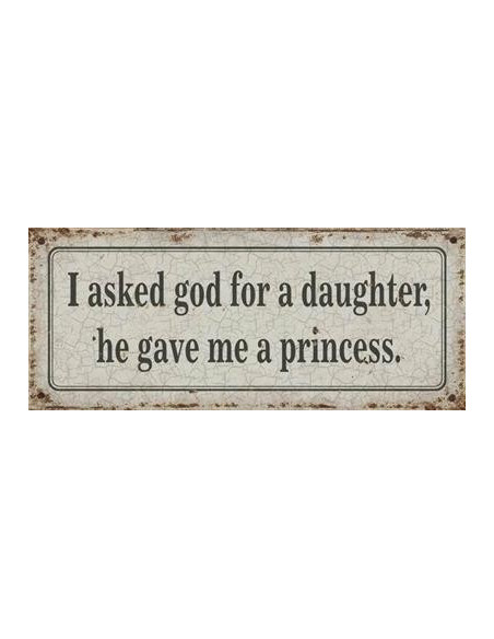 Skilte i Retrolook Sjovt, Asked for a daughter