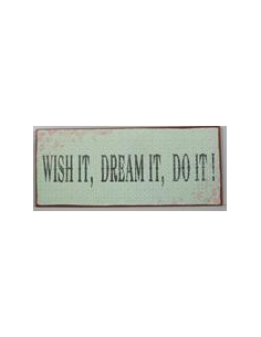 Skilte i Retrolook sjovt, Wish it