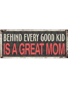 Skilte i Retrolook sjovt, Behind every great kid