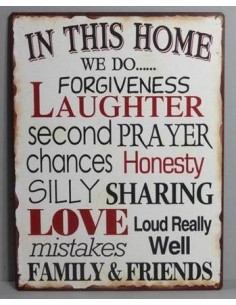 Skilte i Retrolook sjovt, In this home