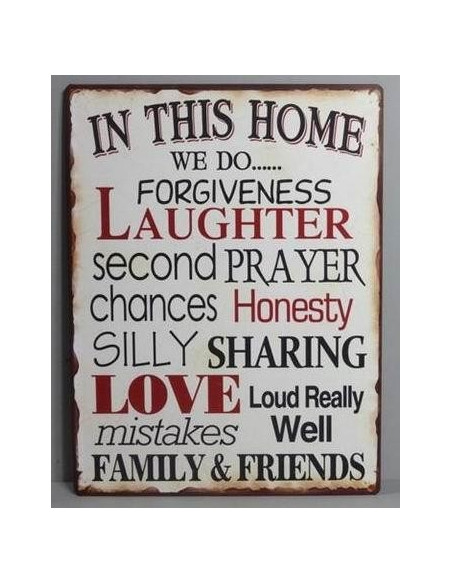 Skilte i Retrolook sjovt, In this home