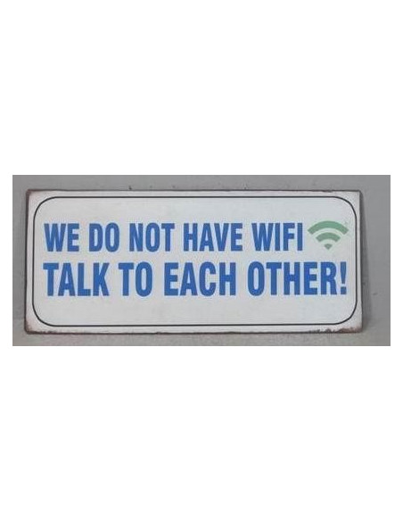 Skilte i Retrolook sjovt, Free Wifi