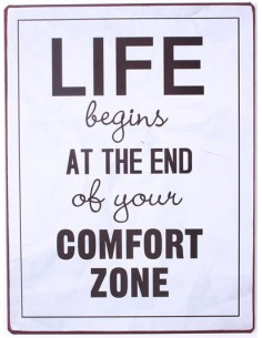 Skilte i Retrolook sjovt, End of you comfort