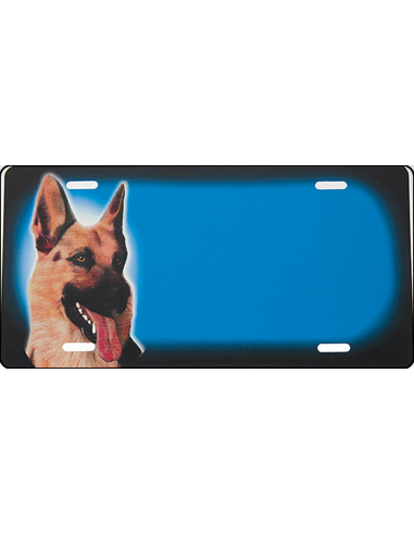 Hyrdehund blå Skilt - 305 x 150 mm - Folieprint