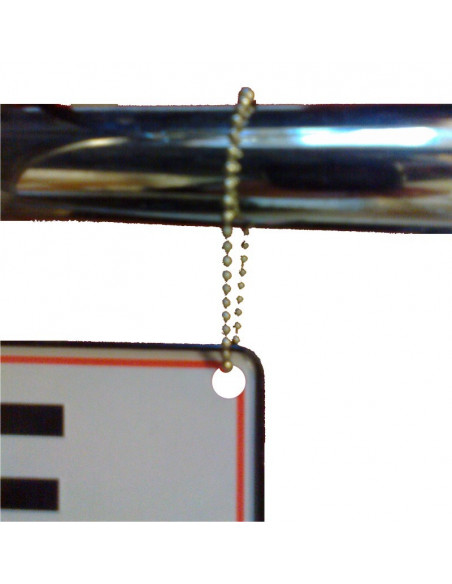 Kæde til skilt, barnevogn, her kan du montere dit barnevogn skilt