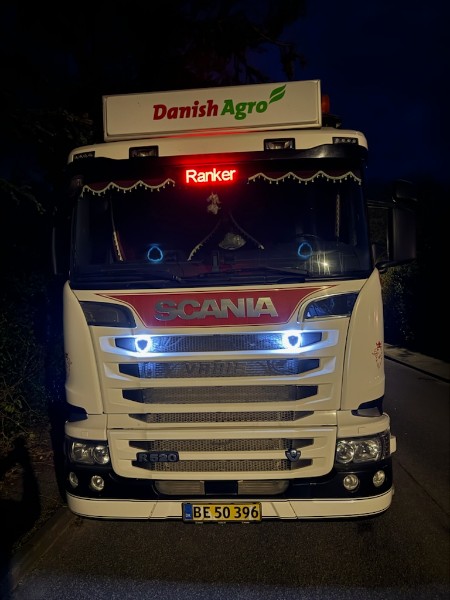 LED-skilt i lastbil